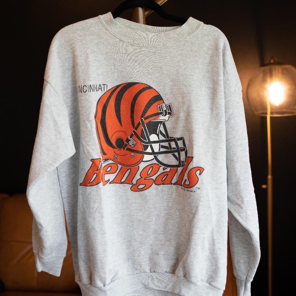 vintage cincinnati bengals crewneck